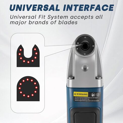 Enventor Multi Tool Saw, 1.6A/200W Electric Oscillating Tool Kit Corded, 22000 OPM, 3° Oscillating Angle Oscillating Saw for Cutting, Scraping, Sanding, Universal Interface in Kuwait