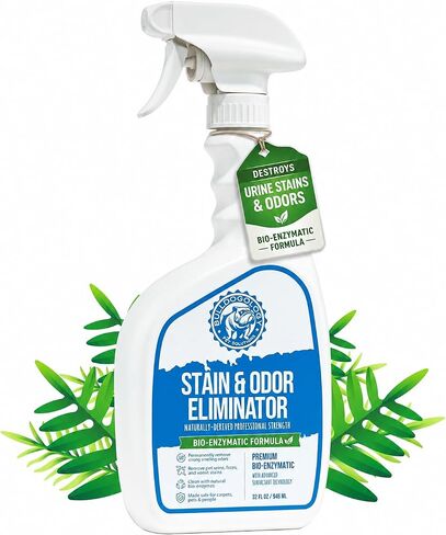 Bio-Enzymatic Pet Stain & Odor Remover - Pet Carpet Enzyme Cleaner for Cat and Dog Pee, Pet Stain Remover for Carpet and Floors, Dog Stain Remover and Odor Neutralizer (128 oz, 1 Gallon) in Saudi Arabia