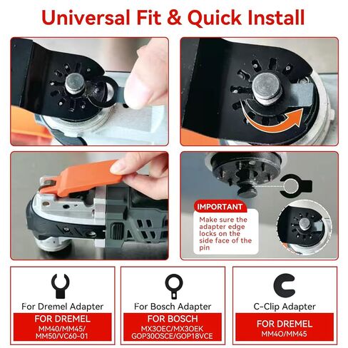 4 Pack Upgraded TiCN Carbide Oscillating Saw Blades for Nails Cutting | Heavy Duty Multitool Blades for Hard Metal, Wood, Bolts & Screws, 60X Longer Life, Quick Release, for Dewalt Milwaukee Ryobi in Kuwait