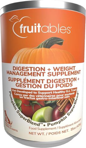 Fruitables Pumpkin Digestive Supplement – Made with Pumpkin for Dogs – Healthy Fiber Supplement for Pet Nutrition – 15 ounces in Saudi Arabia