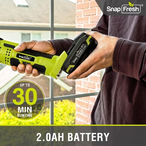 SnapFresh Oscillating Tool, 6-Speed Variable, 20V Cordless Oscillating Multi-Tool with 3.2° Oscillation Angle, 2.0Ah Battery & Charger Included, 20pcs Saw Accessories for Cutting, Sanding and Scraping in Kuwait