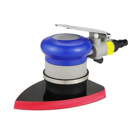 90 * 130MM Clamp Type Flanging Chassis Pneumatic Air Square Polisher Sandpaper Sandshaker Grinder Polishing Tool(120Grits) in Kuwait