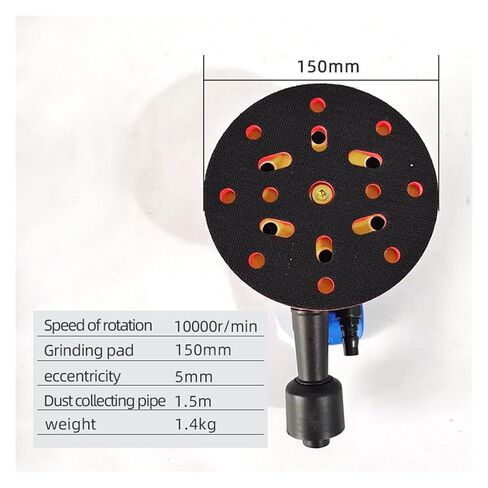 6-Inch 150mm Air Grinder Pneumatic Sander Sandpaper Machine Air Dry Grinding Head Car Grinding Waxing Polishing Abrasive in Kuwait