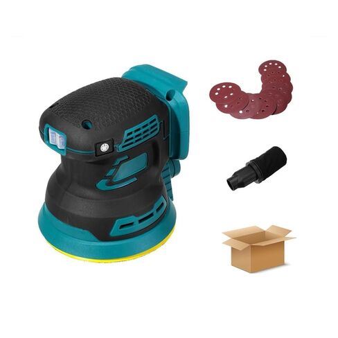 12000RPM Brushless Electric Sander Wood Grinder Polishing Grinding Machine with 9pcs Sandpaper(1 Battery) in Kuwait