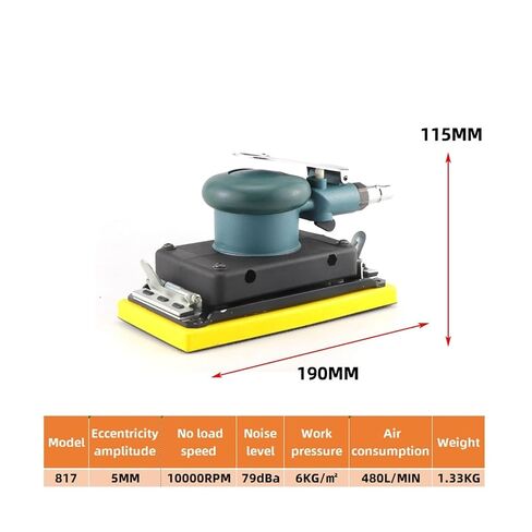 175 * 95MM Pneumatic Air Square Polishing Tool Flanging Chassis Sander Sander Grinding Polishing Ash Grinder in Kuwait