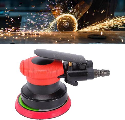 banapoy Air Sander, 4 Inch Pneumatic Sander Handheld Pneumatic with Quick Change Sanding Plate for Sheet Metal Grinding Car Waxing Stone Polishing in Kuwait