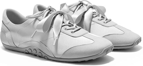 VIVAIA Carol Women's Square Toe Jogger Sneakerina Comfortable Satin Fahion Ballet Sneakers Barefoot-Like Non Slip Walking Shoes for Daily Dress in Kuwait