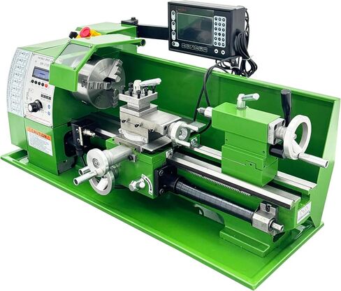 Precision Metal Lathe 8"x16", Variable Speed 50-2500rpm with Digital Display 1100W 110V in Kuwait