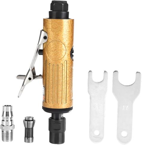 Pneumatic Straight Grinder Air Die Grinding Machine 25000rpm 1/4in Air Inlet Chuck for Grinding Polishing Metal Wood Rubber (KP-620 Trumpet) in Kuwait