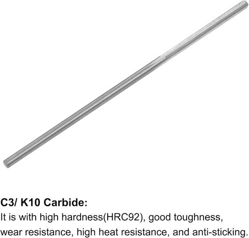 Chucking Reamer, 1.5mm C3/K10 Tungsten Carbide H7 Accuracy Lathe Machine Reamer 4 Straight Flutes Milling Cutter in Kuwait