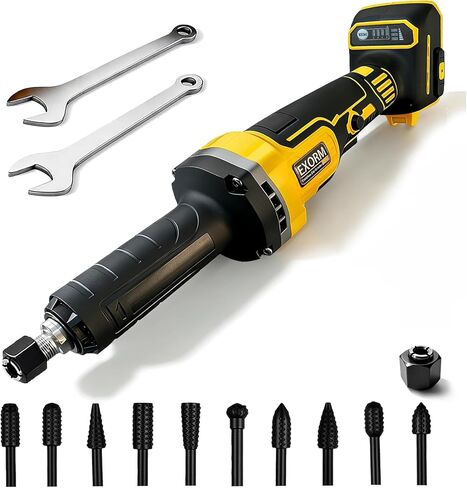 Upgraded Cordless Die Grinder Compatible with Dewalt 20V MAX Battery,Electric Grinder with 26000 RPM Brushless Motor,1/4" Precision Chuck, for Rust Removal, Grinding, Polishing (Battery Not Included) in Kuwait