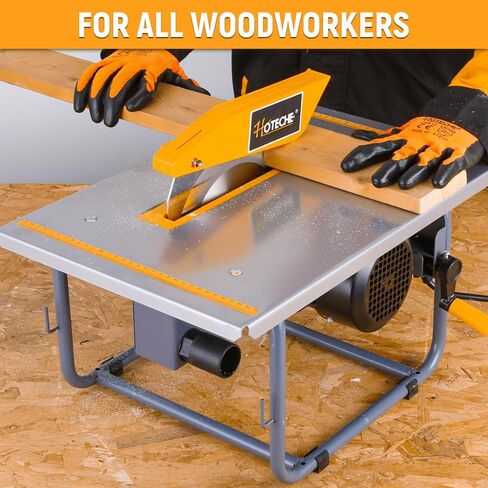 Hoteche 8-Inch Portable Table Saw, 720W Compact Benchtop Table Saw with 20T Carbide Tipped Blade, Precision Electric Woodworking Saw for Home Workshop & DIY Projects in Kuwait