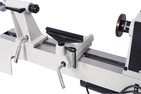 12" x 18" Benchtop Wood Lathe 3/4 HP Variable Speed 650-3800 RPM with Digital Readout Steel Construction Wood Turning Lathe Machine for Woodworking Projects in Kuwait