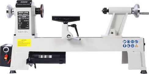 Benchtop Wood Lathe Machine 3/4 HP, 12" X 18", Variable Speed 650-3800 RPM for Woodturning & Woodworking in Kuwait