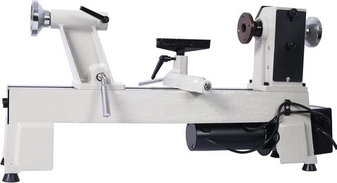 Benchtop Wood Lathe Machine 3/4 HP, 12" X 18", Variable Speed 650-3800 RPM for Woodturning & Woodworking in Kuwait