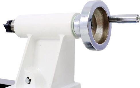 Benchtop Wood Lathe 10x18 Inch, 1/2hp Benchtop Mini Lathe Machine, 5 Speed 500/750/1150/1800/ 3150rpm, 4 Non-Slip Rubber Feet, All-Steel Rotary Handle for Woodworking Woodturning in Kuwait