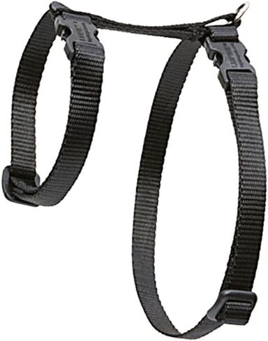 LupinePet Basics 1/2" Black 9-14" H-style Harness for Small Pets in Saudi Arabia