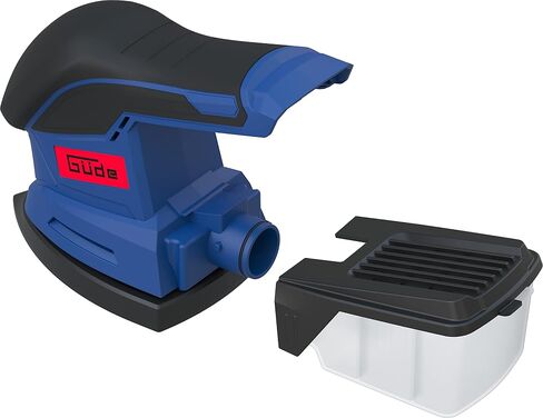 Güde DS 18-0 58481 Battery Delta Sander (18 V, Easy-Energy-Exchange, 150 x 150 x 100 mm Sandpaper, with Dust Catcher Box, Ergonomic Non-Slip Handle with Soft Grip, Battery and Charger Not Included) in Kuwait