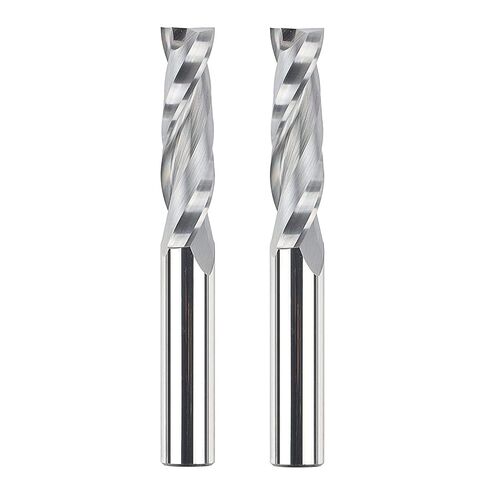 SpeTool 2PCS Downcut Spiral Router Bits 1/2 Shank with 1/2 inch Cutting Diameter, Solid Carbide Router Tool Bits Set for Wood Mortise in Kuwait