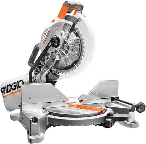 RIDGID 15 AMP 10 in. Corded Dual Bevel Miter Saw with LED Cut LINE Indicator R4113 in Kuwait