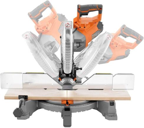 RIDGID 15 AMP 10 in. Corded Dual Bevel Miter Saw with LED Cut LINE Indicator R4113 in Kuwait
