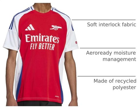 adidas Arsenal Men’s Stadium Home Jersey 2024 in Kuwait