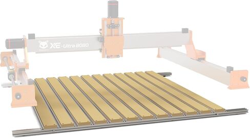 FoxAlien T-slot Hybrid Spoilboard Work Table and Aluminum Profile Base Frame Upgrade Kit for XE-Ultra 8080 CNC Router Machine in Kuwait