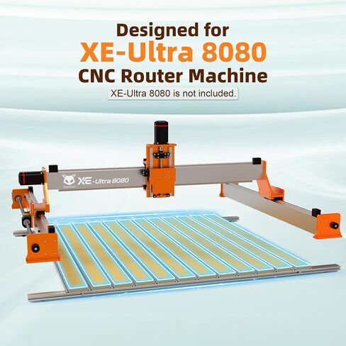 FoxAlien T-slot Hybrid Spoilboard Work Table and Aluminum Profile Base Frame Upgrade Kit for XE-Ultra 8080 CNC Router Machine in Kuwait