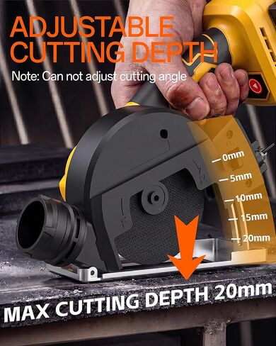 4" Mini Circular Saw Compatible With DeWalt 20V Battery(NO Battery) | Brushless Cordless Cut Off Tool with 3 Speeds, 4 Blades,12000RPM,Removable Dust Cover for Metal, Wood and PVC in Kuwait