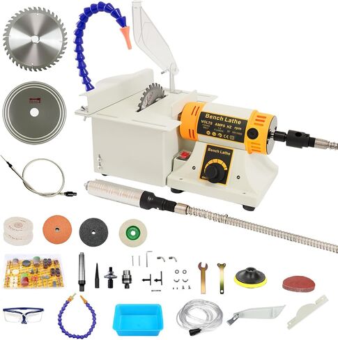 Lapidary Saw for Cutting Rock, 750W Mini Table Saw Lapidary Equipment, 110V Rock Cutting Machine with Water Cooling for Jade Agate Stone and Wood in Kuwait