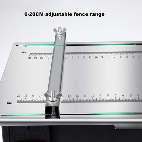 1200W Mini Table Saw, Woodworking Table Saw with Dust Collection Port, 180° Adjustable Angle, 5000rpm, Compact Table Saw for Precision Cutting of Wood Metal Workshop Projects in Kuwait