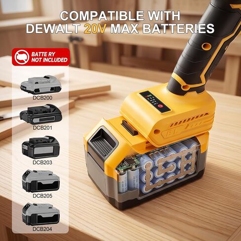 5.5-Inch Cordless Circular Saw Compatible with DeWalt 20V Battery (Tool Only, No Battery), 7200 RPM Brushless Power Saw, 0-45° Bevel, 1.7" Max Cutting Depth for Wood, Plastic & PVC in Kuwait