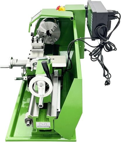 8"x16" Metal Lathe Precision Bench Top Variable Speed Lathe with Digital Display with 0.01mm Auto Feed 110V 1100W in Kuwait
