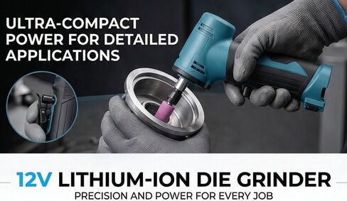 Straight Grinder, 0-24500rpm Variable Speed Die Grinder with 1/4" Chuck for Grinding Polishing Deburring, Professional Portable Handheld Rotary Grinding Tool in Kuwait