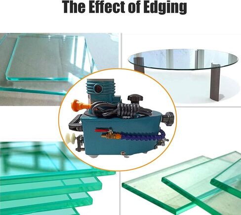 Electric glass edge grinding machine, portable small 8000r/min straight and round bevel grinding machine acrylic marble ceramic polishing machine in Kuwait