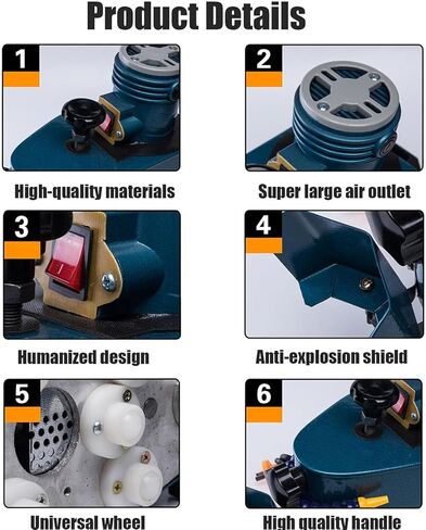 Electric glass edge grinding machine, portable small 8000r/min straight and round bevel grinding machine acrylic marble ceramic polishing machine in Kuwait