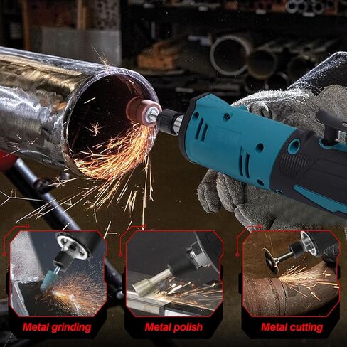 Straight Die Grinder, 3 Level Variable Speed Electric Straight Grinder Tool 1/4inch Chuck, Grinding Polishing Sanding Deburring Tool, Welding Repair in Kuwait