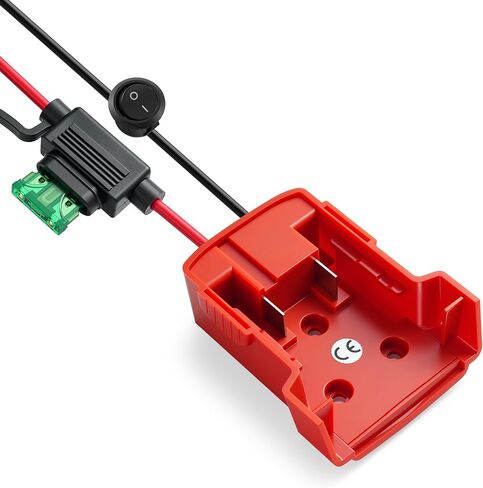 for Milwaukee M18 18V Battery Jump Starter Jumper Cable Adapter | Built-in safety fuse & switch avoid short circuit, stable power supply for DIY models in Kuwait