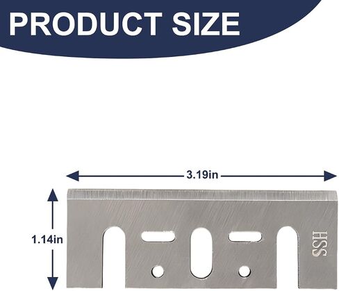 3-1/4 Inch 82mm HSS Planer Blades Replacement for Dewalt D26676(2 Pack) | 82x29x3mm,Fits for DeWalt DW680,DW6655,Compatible with Makita XPK01,N1900B,KP0810,Compatible with BOS-CH PA1205 in Kuwait
