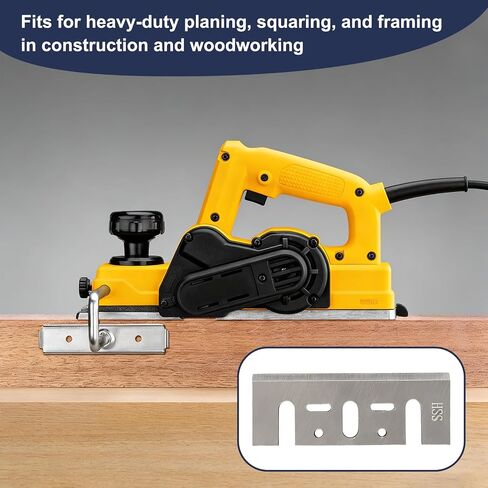 3-1/4 Inch 82mm HSS Planer Blades Replacement for Dewalt D26676(2 Pack) | 82x29x3mm,Fits for DeWalt DW680,DW6655,Compatible with Makita XPK01,N1900B,KP0810,Compatible with BOS-CH PA1205 in Kuwait