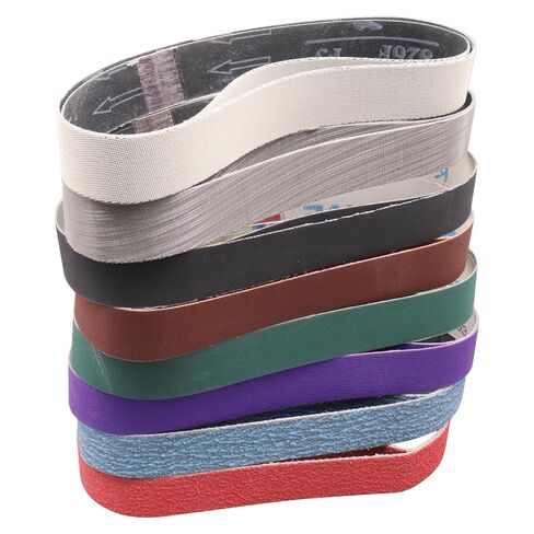 16 Pcs 1 x 18 Inch Knife Sharpener Sanding Belts, 1x18 Sanding Belts for Work Sharp Ken Onion Blade Grinder Attachment, 80/120/240/400/600/1000/2500/5000 Grit Knife Sharpening Belts in Kuwait