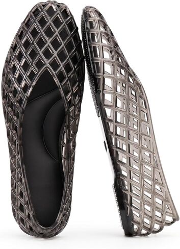 SOVANYOU Jelly Shoes for Women Mesh Ballet Flats Slip On Jelly Sandals in Kuwait