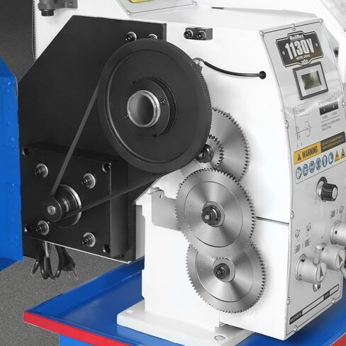 Mechmaxx Metal Lathe Machine with DRO 11'' x 30'' High Precision Benchtop 0-2000 RPM Brushless Motor Variable Speed Metal Working Machine 2HP Small Lathe without Stand, Model 1130VD in Kuwait