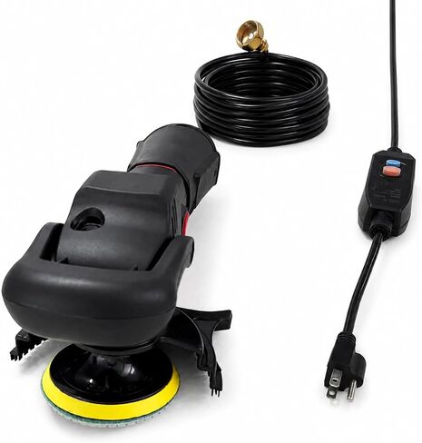 Professional Wet Concrete Polisher, High-Torque 1100W Variable Speed Water-Fed Wet Grinder with Diamond Cup Wheel & 7PCS Pads for Granite, Marble & Countertop Restoration in Kuwait