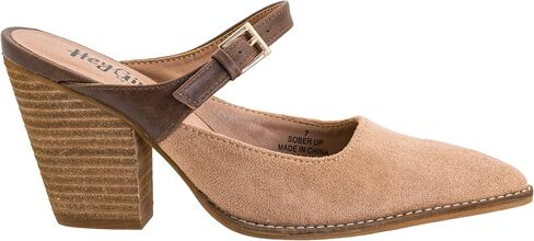 Corkys Footwear Hey Girl Womens Sober Up Mule - Pointed Closed Toe Slip in Heel - Adjustable Mary Jane Strap with Buckle - 3.5 Inch Heel - Lightly Padded Insole - Stylish Dress Shoe in Saudi Arabia