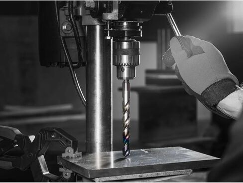 Diablo Metal Demon Drill Bit with Thermal Shield Protective Coating for Mild, Hardened and Stainless Steel - 4.3" Length, 17/64" Dia., 3-Flats Shank - DMD1764JB in Kuwait