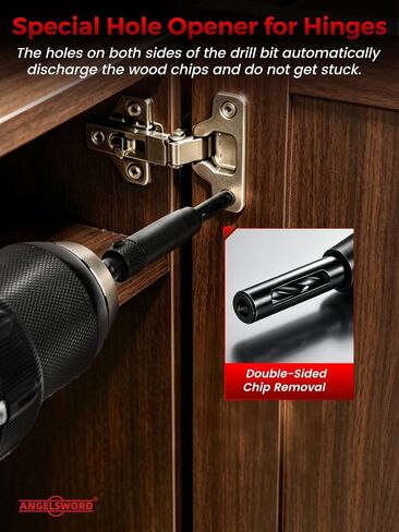 ANGELSWORD 3 PCS Self Centering Drill Bit Set, 3/32", 7/64", 1/8" VIX Drill Bits for Hinges and Handles on Cabinet, Door, Hardware in Kuwait