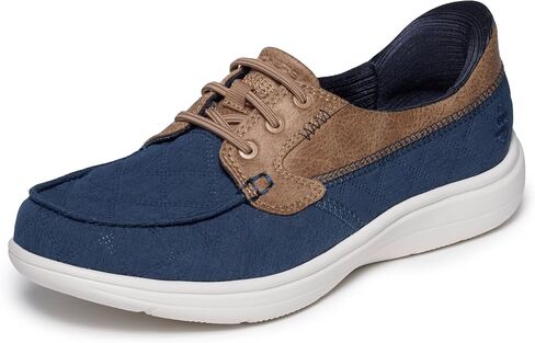 Skechers Womens Hands Free On-The-go Flex Radiant - Cozy Coast | Casual, Slip-ins, Cozy Fit, Air-Cooled Goga Mat, Ultra Go, Machine Washable, Cozy Fit, Quilted, Linen in Kuwait