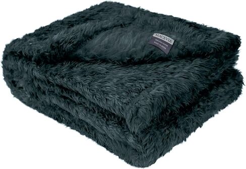MACEVIA Fluffy Fleece Dog Blankets,Warm Soft Fuzzy Pets Blanket for Puppy,Small,Medium,Large Dogs and Cats,Plush Pet Throws for Bed,Couch,Sofa,Travel(24x29 Inch, Sea Blue) in Saudi Arabia