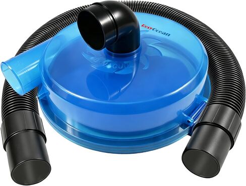 Low Profile Cyclone Dust Separator, 2.5 Inch Leak-Proof Wet Dry Vacuum Separator | High Efficiency Fine Debris Remover Universal Fit for 5 Gallon Bucket & Most Vacuums Ideal for Woodworking Fine Dust Cleaning in Kuwait